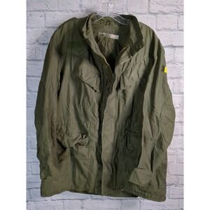 Belgian Medium Military Field Coat Jacket Army Green Seyntex 1989 German Patch